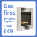 Gas fires servicing repairs  from 49